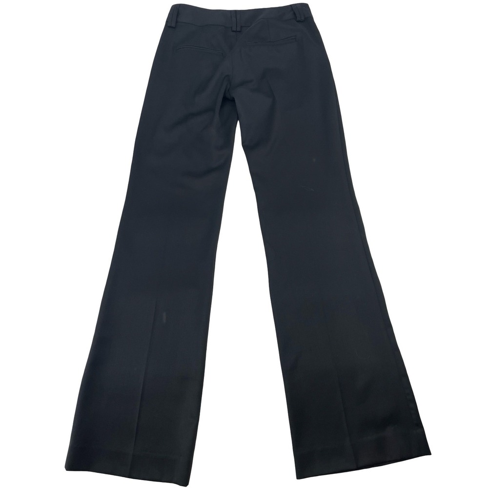 L.A.M.B. Women Pants Trousers Vintage 2000s Black 100% Wool Size 0 - Picture 2 of 5